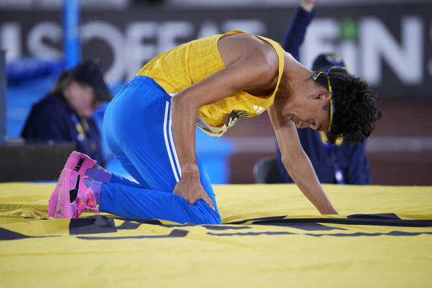 260829 Melwin Lycke Holm of Sweden competes in men™s high jump during day 1 of the athletics gala Finnkampen on August 29, 2026 in Helsinki. Photo: Kalle Parkkinen BILDBYRAN COP 18 XY0124 friidrott athletics friidrett finnkampen day 1 bbeng dag 1 Copyright: KALLExPARKKINEN BB260829ZR013