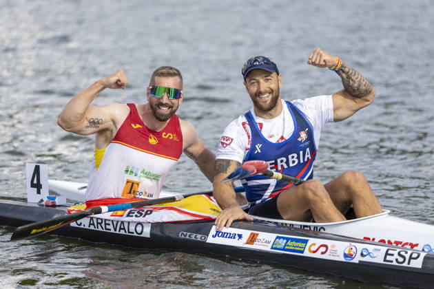 ICF Canoe Sprint and Paracanoe World Championships Marko Dragosavljevic,Carlos Arevalo K1 Men 200m - Final A at the ICF Canoe Sprint and Paracanoe World Championships 2026 in Poznan,Poland on August 29, 2026 Poznan Poland  Copyright: xAndrzejxIwanczukx originalFilename:iwanczuk-icfcanoe260829_npfQa.jpg
