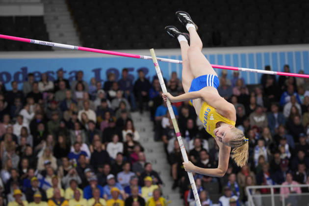 260829 Sara Winberg of Sweden competes in women™s pole vault during day 1 of the athletics gala Finnkampen on August 29, 2026 in Helsinki. Photo: Kalle Parkkinen BILDBYRAN COP 18 XY0124 friidrott athletics friidrett finnkampen day 1 bbeng dag 1 Copyright: KALLExPARKKINEN BB260829ZS009