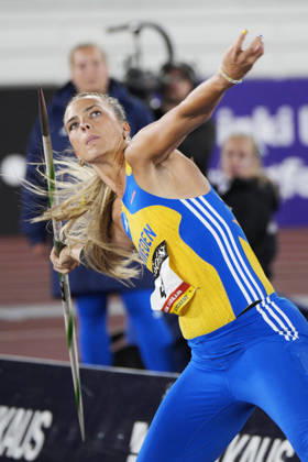 260829 Beatrice Lantz of Sweden competes in women™s javelin throw during day 1 of the athletics gala Finnkampen on August 29, 2026 in Helsinki. Photo: Kalle Parkkinen BILDBYRAN COP 18 XY0124 friidrott athletics friidrett finnkampen day 1 bbeng dag 1 Copyright: KALLExPARKKINEN BB260829ZL028
