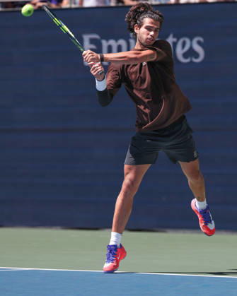 Carlos Alcaraz, Training, Practice, US Open Championships, Billie Jean King National Tennis Center, Flushing Meadows, New York, USA . Copyright: xJuergenxHasenkopfx
