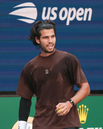 Carlos Alcaraz, Training, Practice, US Open Championships, Billie Jean King National Tennis Center, Flushing Meadows, New York, USA . Copyright: xJuergenxHasenkopfx