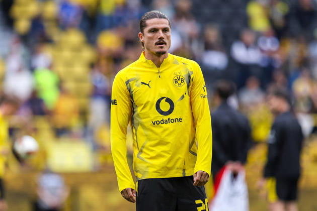 2026.08.29, xkwix, Fußball, Bundesliga, Borussia Dortmund - Hamburger SV, Signal Iduna Park, 1.Spieltag, Saison 2026 2027: Marcel Sabitzer (Borussia Dortmund 20) beim aufwarmen DFB regulations prohibit any use of photographs as image sequences and or quasi-video. Photo: xKamilxWilkowskixPressefotoKochx Nordrhein-Westfalen Deutschland