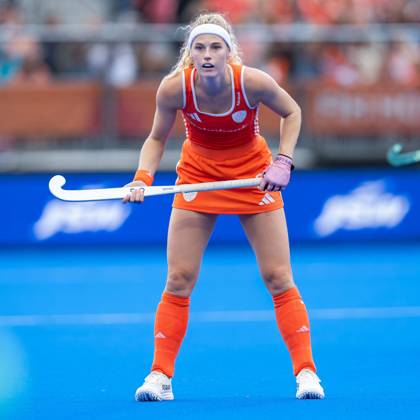 AMSTELVEEN, 29-08-2026, Wagener Stadion, FIH Hockey World Cup 2026 Women, 2026. Yibbi Jansen in action during the game Netherlands - Argentina (women). Netherlands - Argentina (women)  x206222332x Copyright: