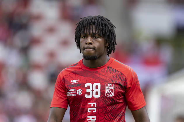 Regionalliga Nordost: FC Rot-Weiß Erfurt vs. BFC Preussen; Erfurt; 29.08.2026 Warm-up Ayooluwa David Adesida ( 38; FC Rot-Weiß Erfurt) Regionalliga Nordost: FC Rot-Weiß Erfurt vs. BFC Preussen; Steigerwaldstadion Erfurt; 29.08.2026 Copyright: xBEAUTIFULxSPORTS Duehringx
