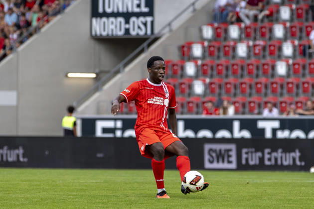 Regionalliga Nordost: FC Rot-Weiß Erfurt vs. BFC Preussen; Erfurt; 29.08.2026 Benjika Caciel ( 8; FC Rot-Weiß Erfurt) Regionalliga Nordost: FC Rot-Weiß Erfurt vs. BFC Preussen; Steigerwaldstadion Erfurt; 29.08.2026 Copyright: xBEAUTIFULxSPORTS Duehringx