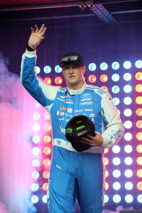 DAYTONA BEACH, FL - AUGUST 29: Ryan Preece ( 60 RFK Racing Kroger OIKOS Ford) waves to the crowd during driver introduction prior to the NASCAR, Motorsport, USA Cup Series Coke Zero Sugar 400 on August 29, 2026 at Daytona International Speedway in Daytona Beach, FL. (Photo by Michael Bush Icon Sportswire) AUTO: AUG 29 NASCAR Cup Series Coke Zero Sugar 400 EDITORIAL USE ONLY Icon260829030