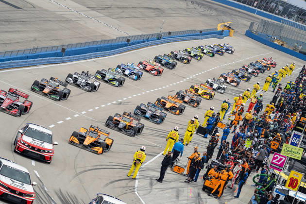 Drivers compete in the 2026 IndyCar, Indy Car, IRL, USA Snap-on Milwaukee Mile 250 in Milwaukee, United States, 29 August 2026. IndyCar 2026 in Milwaukee !ACHTUNG: NUR REDAKTIONELLE NUTZUNG!  Copyright: xKennethxFernandezx AMDEP1652 20260830-55021257900_1