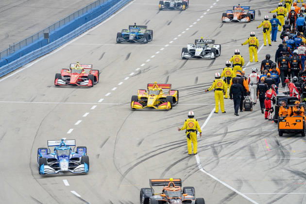 Drivers compete in the 2026 IndyCar, Indy Car, IRL, USA Snap-on Milwaukee Mile 250 in Milwaukee, United States, 29 August 2026. IndyCar 2026 in Milwaukee !ACHTUNG: NUR REDAKTIONELLE NUTZUNG!  Copyright: xKennethxFernandezx AMDEP1647 20260830-55021257901_1