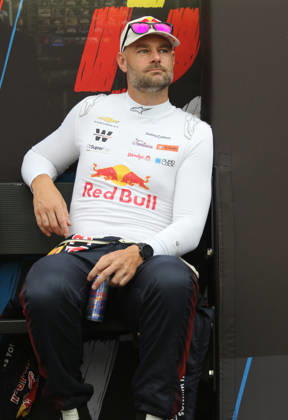 DAYTONA BEACH, FL - AUGUST 29: Shane Van Gisbergen ( 97 Trackhouse Racing Red Bull Chevrolet) before the start of the NASCAR, Motorsport, USA Cup Series Coke Zero Sugar 400 on August 29, 2026 at Daytona International Speedway in Daytona Beach, FL (Photo by Malcolm Hope Icon Sportswire) AUTO: AUG 29 NASCAR Cup Series Coke Zero Sugar 400 EDITORIAL USE ONLY Icon260829017400