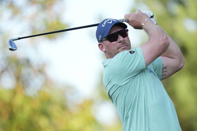 SUTTON COLDFIELD, ENGLAND - AUG 30: Shaun Norris (RSA) plays from the twelfth tee during the delayed Round 3 at the 2026 Husqvarna British Masters at The Belfry, Sutton Coalfield on August 30, 2026 in Warwickshire, England The 2026 Husqvarna British Masters