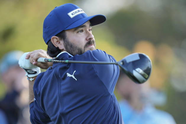 SUTTON COLDFIELD, ENGLAND - AUG 30: Angel Hidalgo (ESP) plays from the eighteenth tee during the delayed Round 3 at the 2026 Husqvarna British Masters at The Belfry, Sutton Coalfield on August 30, 2026 in Warwickshire, England The 2026 Husqvarna British Masters