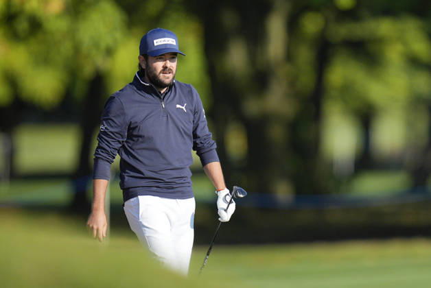 SUTTON COLDFIELD, ENGLAND - AUG 30: Angel Hidalgo (ESP) walks down the eighteenth fairway during the delayed Round 3 at the 2026 Husqvarna British Masters at The Belfry, Sutton Coalfield on August 30, 2026 in Warwickshire, England The 2026 Husqvarna British Masters