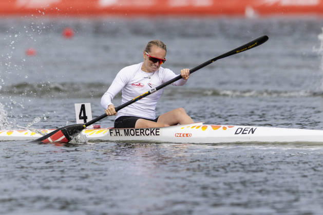 ICF Canoe Sprint and Paracanoe World Championships Frederikke Hauge Moercke during K1 women 200m -Final A at the ICF Canoe Sprint and Paracanoe World Championships 2026 in Poznan,Poland on August 30, 2026 Poznan Poland  Copyright: xAndrzejxIwanczukx originalFilename:iwanczuk-icfcanoe260830_npQo8.jpg