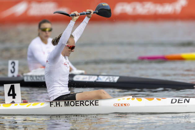 ICF Canoe Sprint and Paracanoe World Championships Frederikke Hauge Moercke during K1 women 200m -Final A at the ICF Canoe Sprint and Paracanoe World Championships 2026 in Poznan,Poland on August 30, 2026 Poznan Poland  Copyright: xAndrzejxIwanczukx originalFilename:iwanczuk-icfcanoe260830_npzR6.jpg