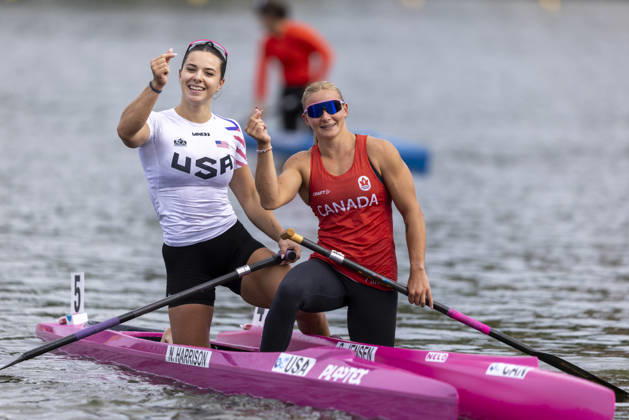 ICF Canoe Sprint and Paracanoe World Championships Nevin Harrison, Sophia Jensen during C1 women 200m -Final A at the ICF Canoe Sprint and Paracanoe World Championships 2026 in Poznan,Poland on August 30, 2026 Poznan Poland  Copyright: xAndrzejxIwanczukx originalFilename:iwanczuk-icfcanoe260830_npXrL.jpg