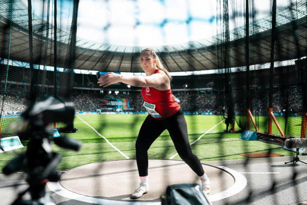 Leia Braunagel (Eintracht Frankfurt, Diskuswurf Frauen), GER, Leichtathletik, Athletics, ISTAF, Berlin, 30.08.2026, GER, Leichtathletik, Athletics, ISTAF, Berlin, 30.08.2026 Berlin Copyright: xStefanxMayerx EP_SMR