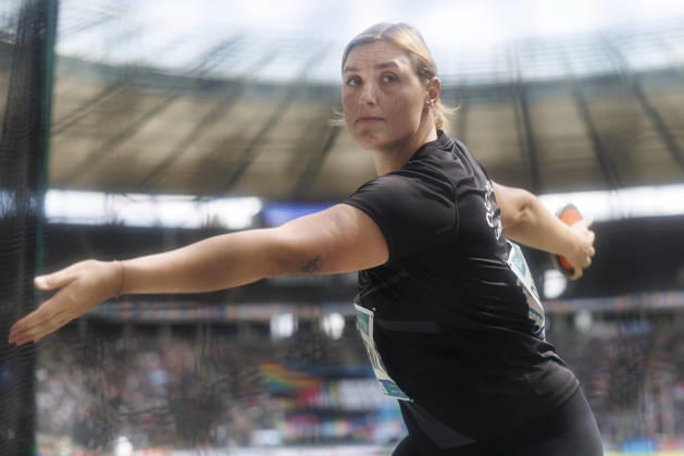 BERLIN, GERMANY - AUGUST 30, 2026: Kristin PUDENZ (GER Germany) competing in the women’s discus throw during the ISTAF at Olympic Stadium on August 30, 2026 in Berlin, Germany. Germany Copyright: xAxelxKohringx