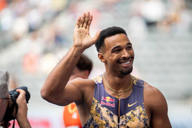 BERLIN, GERMANY - AUGUST 30, 2026: Leo NEUGEBAUER (GER Germany) competing in the Mens 100M Decathlon during the ISTAF at Olympic Stadium on August 30, 2026 in Berlin, Germany. Copyright: xBEAUTIFULxSPORTS Kuehnx