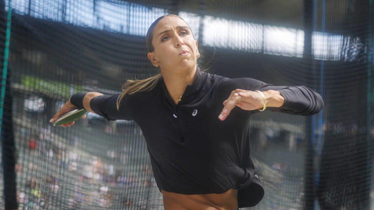 BERLIN, GERMANY - AUGUST 30, 2026: Kristin PUDENZ (GER Germany) competing in the women’s discus throw during the ISTAF at Olympic Stadium on August 30, 2026 in Berlin, Germany. Germany Copyright: xAxelxKohringx