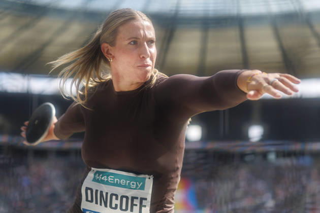 BERLIN, GERMANY - AUGUST 30, 2026: Rachel DINCOFF (USA United States) competing in the women’s discus throw during the ISTAF at Olympic Stadium on August 30, 2026 in Berlin, Germany. Germany Copyright: xAxelxKohringx