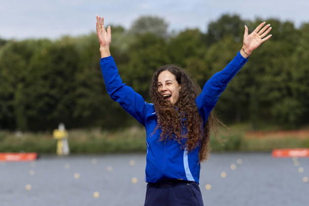 ICF Canoe Sprint and Paracanoe World Championships Liudmyla Luzan at the medal ceremony during the 2026 ICF World Championships in Canoe Sprint and Para-canoe in PoznaÅ , Poland, on 30 August 2026. Poznan Poland  Copyright: xAndrzejxIwanczukx originalFilename:iwanczuk-icfcanoe260830_npXfB.jpg