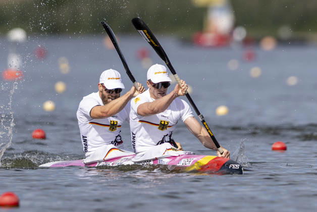 ICF Canoe Sprint and Paracanoe World Championships Jacob Schopf ,Max Lemke during K2 Men 500m - Final A at the ICF Canoe Sprint and Paracanoe World Championships 2026 in Poznan,Poland on August 30, 2026 Poznan Poland  Copyright: xAndrzejxIwanczukx originalFilename:iwanczuk-icfcanoe260830_npjSC.jpg