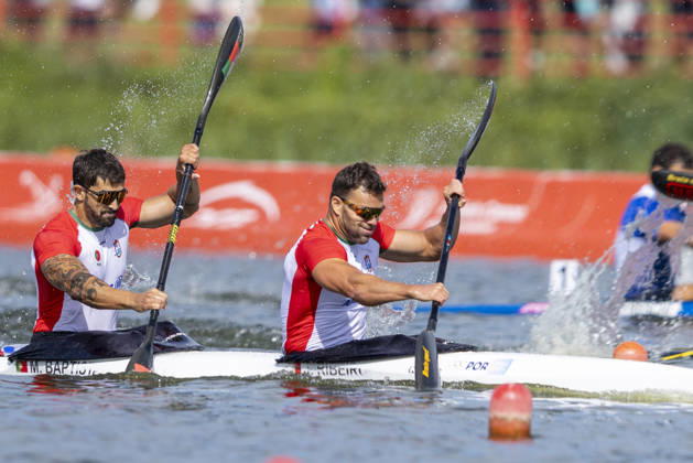 ICF Canoe Sprint and Paracanoe World Championships Messias Baptista,Joao Ribeiro during K2 Men 500m - Final A at the ICF Canoe Sprint and Paracanoe World Championships 2026 in Poznan,Poland on August 30, 2026 Poznan Poland  Copyright: xAndrzejxIwanczukx originalFilename:iwanczuk-icfcanoe260830_npPr6.jpg