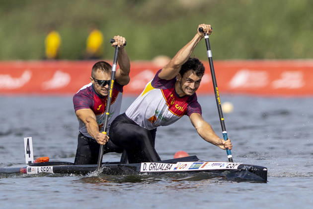 ICF Canoe Sprint and Paracanoe World Championships Daniel Grijalba,Adrian Sieiro during C2 Men 500m - Final A at the ICF Canoe Sprint and Paracanoe World Championships 2026 in Poznan,Poland on August 30, 2026 Poznan Poland  Copyright: xAndrzejxIwanczukx originalFilename:iwanczuk-icfcanoe260830_npBtL.jpg