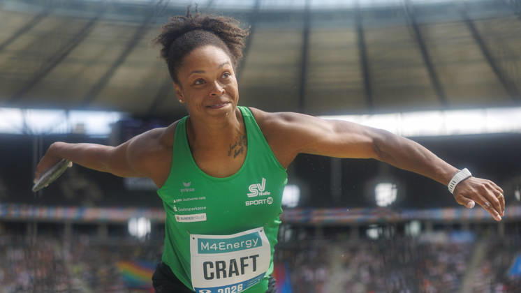 BERLIN, GERMANY - AUGUST 30, 2026: Shanice CRAFT (GER Germany) competing in the women’s discus throw during the ISTAF at Olympic Stadium on August 30, 2026 in Berlin, Germany. Germany Copyright: xAxelxKohringx