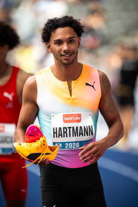 BERLIN, GERMANY - AUGUST 30, 2026: Joshua HARTMANN (GER Germany) competing in the Mens 100M B-Race, during the ISTAF at Olympic Stadium on August 30, 2026 in Berlin, Germany. Copyright: xBEAUTIFULxSPORTS Kuehnx