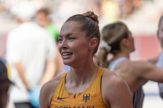 Deutschland: Leichtathletik, Leichtathletik Meeting, Sportfest ISTAF 2026 am 30.08.2026 in Berlin (Olympiastadion): 4 x 100 Meter Mixed Staffel. Schlussläuferin Gina Lückenkemper Copyright: xSvenxHeidmannx