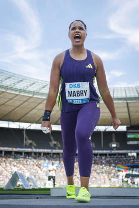 BERLIN, GERMANY - AUGUST 30, 2026: Yemisi MABRY (GER Germany) reacts in the women’s shot put during the ISTAF at Olympic Stadium on August 30, 2026 in Berlin, Germany. Germany Copyright: xAxelxKohringx