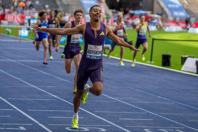 Deutschland: Leichtathletik, Leichtathletik Meeting, Sportfest ISTAF 2026 am 30.08.2026 in Berlin (Olympiastadion): 400 Meter Hürden Emil Agyekum (Deutschland) Copyright: xSvenxHeidmannx