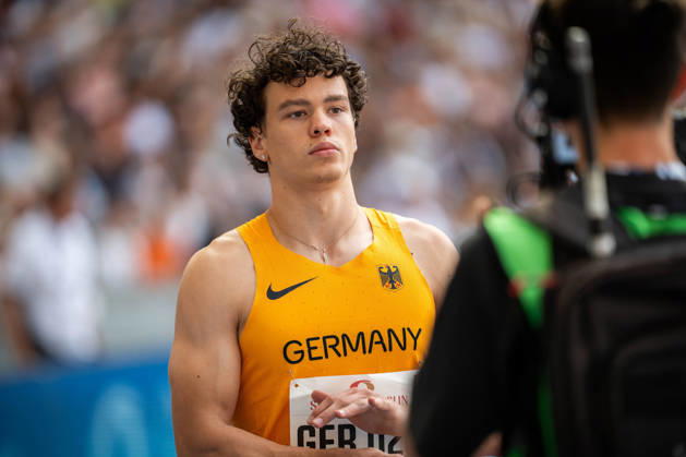 BERLIN, GERMANY - AUGUST 30, 2026: Lennox SCHMIDT (GER Germany) competing in the 4x100M Mixed Relay, during the ISTAF at Olympic Stadium on August 30, 2026 in Berlin, Germany. Copyright: xBEAUTIFULxSPORTS Kuehnx