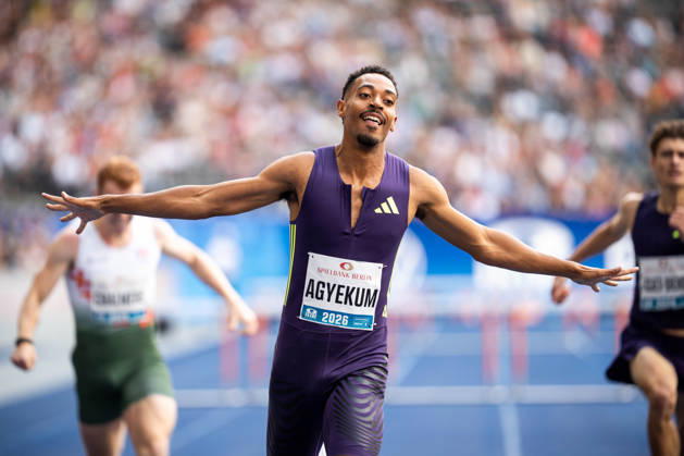 BERLIN, GERMANY - AUGUST 30, 2026: Emil AGYEKUM (GER Germany) competing in the Men 400M hurdles, during the ISTAF at Olympic Stadium on August 30, 2026 in Berlin, Germany. Copyright: xBEAUTIFULxSPORTS Kuehnx