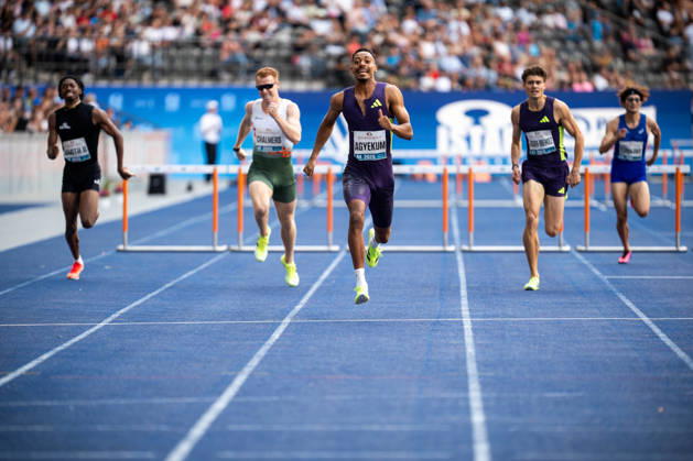 BERLIN, GERMANY - AUGUST 30, 2026: Emil AGYEKUM (GER Germany) competing in the Men 400M hurdles, during the ISTAF at Olympic Stadium on August 30, 2026 in Berlin, Germany. Copyright: xBEAUTIFULxSPORTS Kuehnx
