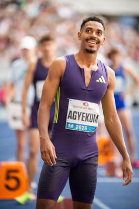 BERLIN, GERMANY - AUGUST 30, 2026: Emil AGYEKUM (GER Germany) competing in the Men 400M hurdles, during the ISTAF at Olympic Stadium on August 30, 2026 in Berlin, Germany. Copyright: xBEAUTIFULxSPORTS Kuehnx