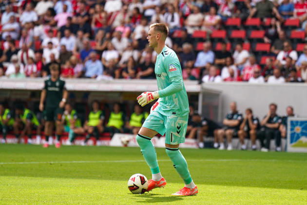 Deutschland: Fussball Bundesliga Saison 2026 - 2027, 1. Spieltag - SC Freiburg vs Werder Bremen - Europa Park Stadion (Freiburg): Karl Hein (Werder Bremen, 1) Copyright: xJOERANxSTEINSIEKx