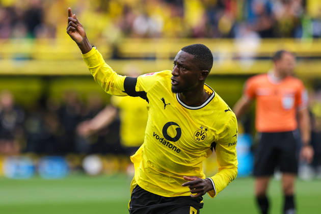 2026.08.29, xkwix, Fußball, Bundesliga, Borussia Dortmund - Hamburger SV, Signal Iduna Park, 1.Spieltag, Saison 2026 2027: Torjubel zum 1:0 durch Serhou Guirassy (Borussia Dortmund 9) DFB regulations prohibit any use of photographs as image sequences and or quasi-video. Photo: xKamilxWilkowskixPressefotoKochx Nordrhein-Westfalen Deutschland
