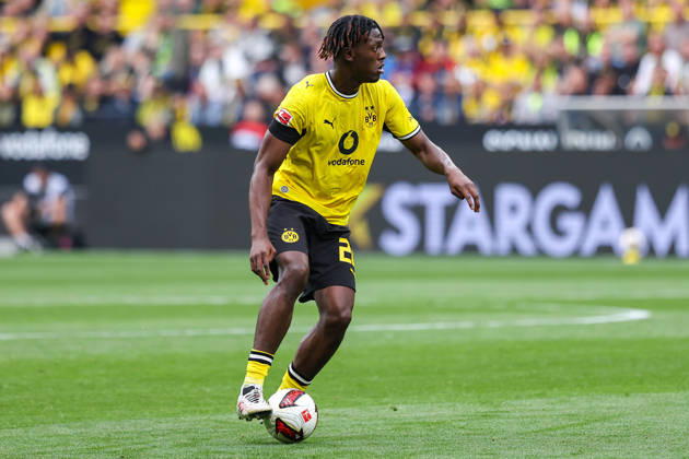 2026.08.29, xkwix, Fußball, Bundesliga, Borussia Dortmund - Hamburger SV, Signal Iduna Park, 1.Spieltag, Saison 2026 2027: Joane Gadou (Borussia Dortmund 22) DFB regulations prohibit any use of photographs as image sequences and or quasi-video. Photo: xKamilxWilkowskixPressefotoKochx Nordrhein-Westfalen Deutschland