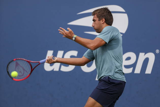 US Open tennis tournament - Day 1 Daniel Merida of Spain in action against Marton Fucsovics of Hungary during the Men™s Singles round one of the US Open Tennis Championships at the USTA Billie Jean King National Tennis Center in Flushing Meadows, New York, USA, 30 August 2026. The 2026 US Open tournament runs from 23 August through 13 September. FLUSHING MEADOWS NEW YORK United States Copyright: xSARAHxYENESELx