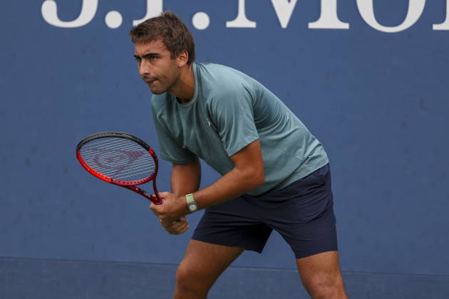 US Open tennis tournament - Day 1 Daniel Merida of Spain in action against Marton Fucsovics of Hungary during the Men™s Singles round one of the US Open Tennis Championships at the USTA Billie Jean King National Tennis Center in Flushing Meadows, New York, USA, 30 August 2026. The 2026 US Open tournament runs from 23 August through 13 September. FLUSHING MEADOWS NEW YORK United States Copyright: xSARAHxYENESELx