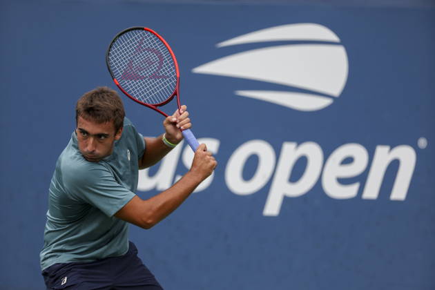 US Open tennis tournament - Day 1 Daniel Merida of Spain in action against Marton Fucsovics of Hungary during the Men™s Singles round one of the US Open Tennis Championships at the USTA Billie Jean King National Tennis Center in Flushing Meadows, New York, USA, 30 August 2026. The 2026 US Open tournament runs from 23 August through 13 September. FLUSHING MEADOWS NEW YORK United States Copyright: xSARAHxYENESELx