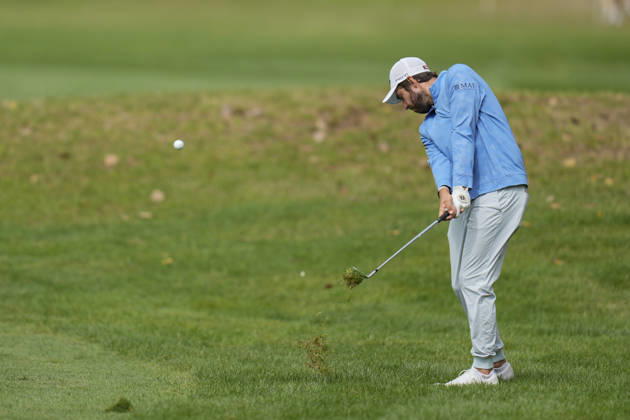 SUTTON COLDFIELD, ENGLAND - AUG 30: Thomas Rosenmueller (GER) plays from the rough on the fourth hole during Round 4 at the 2026 Husqvarna British Masters at The Belfry, Sutton Coalfield on August 30, 2026 in Warwickshire, England The 2026 Husqvarna British Masters