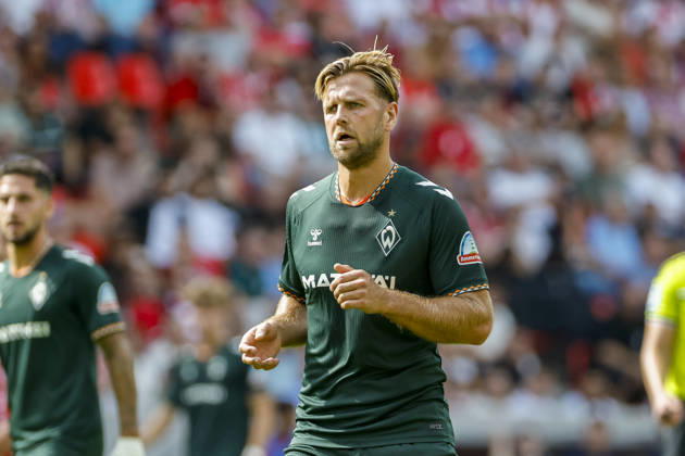 Niclas Füllkrug, Fullkrug (SV Werder Bremen, 10), Mimik, Gesichtsausdruck, Emotion , Deutschland, Fussball, 1. Bundesliga, 1.Spieltag, 2026 2027, SC Freiburg vs. SV Werder Bremen, 30.08.2026, Freiburg im Breisgau Europa-Park Stadion Deutschland Copyright: xGrantxHubbsx
