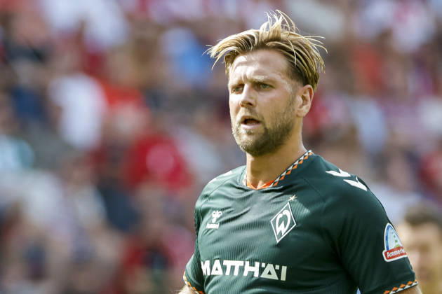 Niclas Füllkrug, Fullkrug (SV Werder Bremen, 10), Mimik, Gesichtsausdruck, Emotion , Deutschland, Fussball, 1. Bundesliga, 1.Spieltag, 2026 2027, SC Freiburg vs. SV Werder Bremen, 30.08.2026, Freiburg im Breisgau Europa-Park Stadion Deutschland Copyright: xGrantxHubbsx