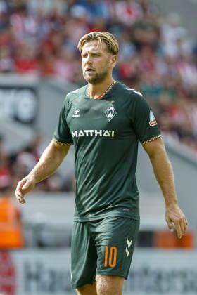 Niclas Füllkrug, Fullkrug (SV Werder Bremen, 10), Mimik, Gesichtsausdruck, Emotion , Deutschland, Fussball, 1. Bundesliga, 1.Spieltag, 2026 2027, SC Freiburg vs. SV Werder Bremen, 30.08.2026, Freiburg im Breisgau Europa-Park Stadion Deutschland Copyright: xGrantxHubbsx
