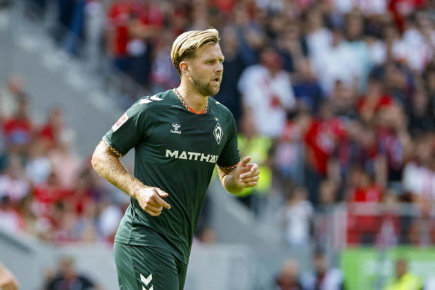 Niclas Füllkrug, Fullkrug (SV Werder Bremen, 10), Mimik, Gesichtsausdruck, Emotion , Deutschland, Fussball, 1. Bundesliga, 1.Spieltag, 2026 2027, SC Freiburg vs. SV Werder Bremen, 30.08.2026, Freiburg im Breisgau Europa-Park Stadion Deutschland Copyright: xGrantxHubbsx