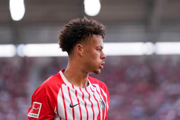 Derry Scherhant (SC Freiburg, 07) , Deutschland, Fussball, 1. Bundesliga, 1.Spieltag, 2026 2027, SC Freiburg vs. SV Werder Bremen, 30.08.2026, Europa-Park Stadion, Freiburg Freiburg Europa-Park Stadion Baden-Württemberg Deutschland Copyright: xArnexAmbergx